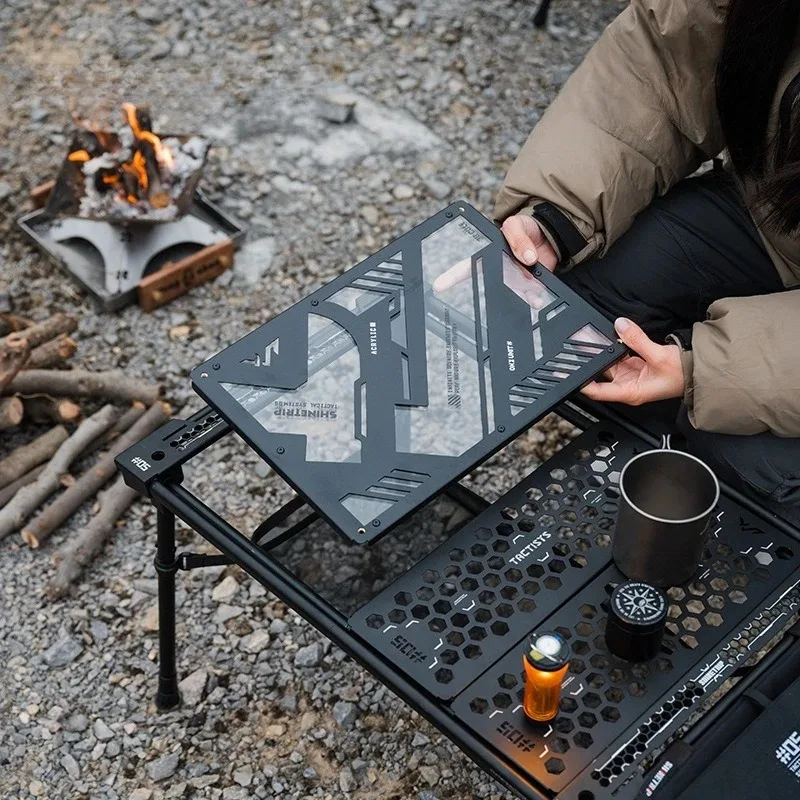 Outdoor Lightweight Camping Tables Removable Aluminum Alloy Table Camping Multipurpose Portable Furnishings Wear Resistant