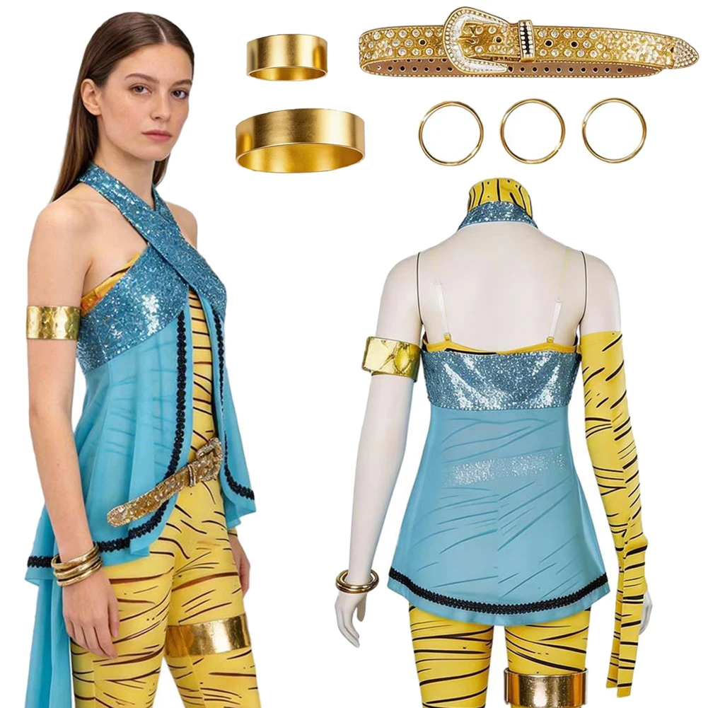 

Fantasia Mummy Cleo De Nile Cosplay Clothing Cartoon Monster Women Disfraz Costume Female Fantasy Halloween Carnival Party Cloth