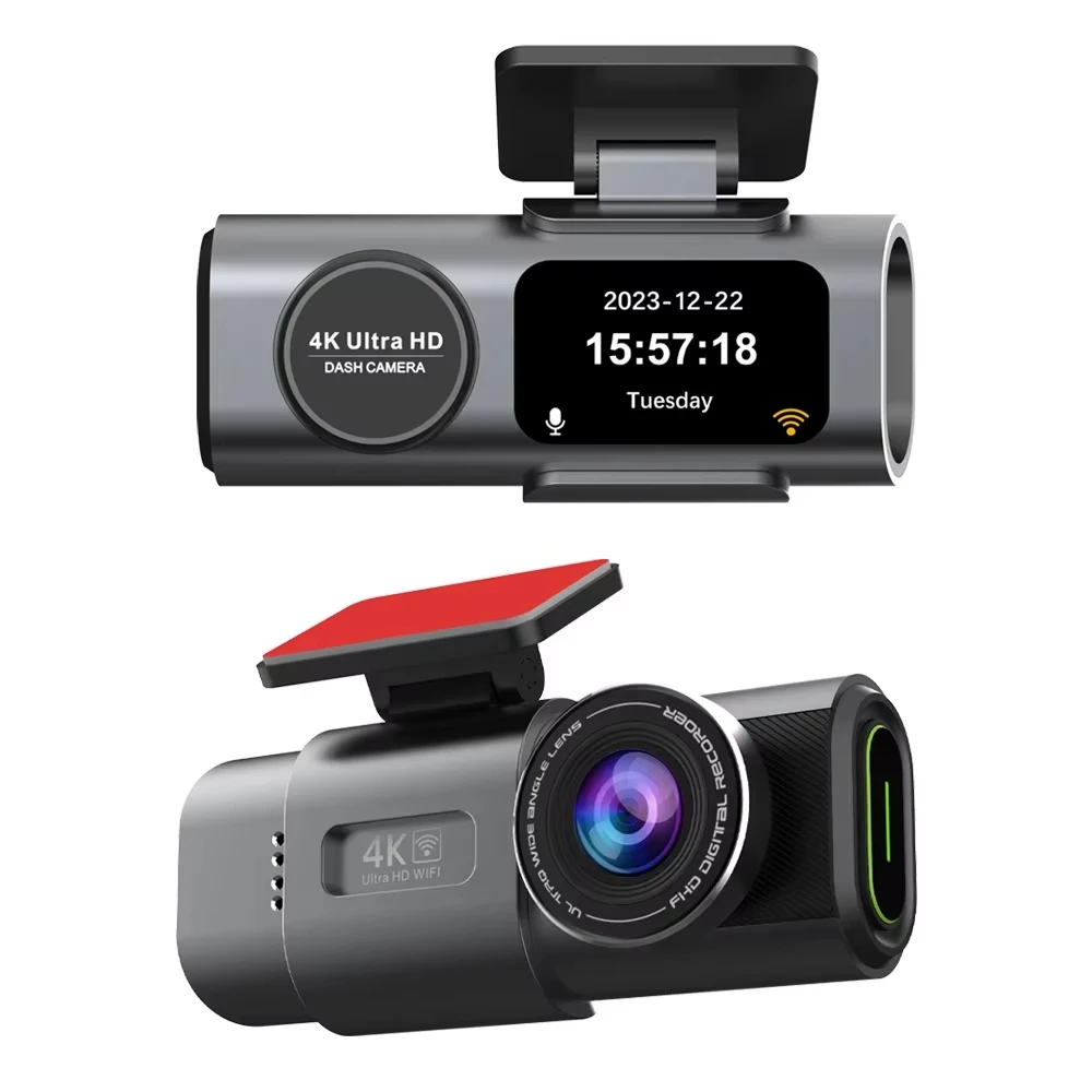 

4K WIFI APP Dash Camera Front And Rear Car Video Recorder Night Vision G-sensor Easy Install And Setting Car Black Box Dashcam