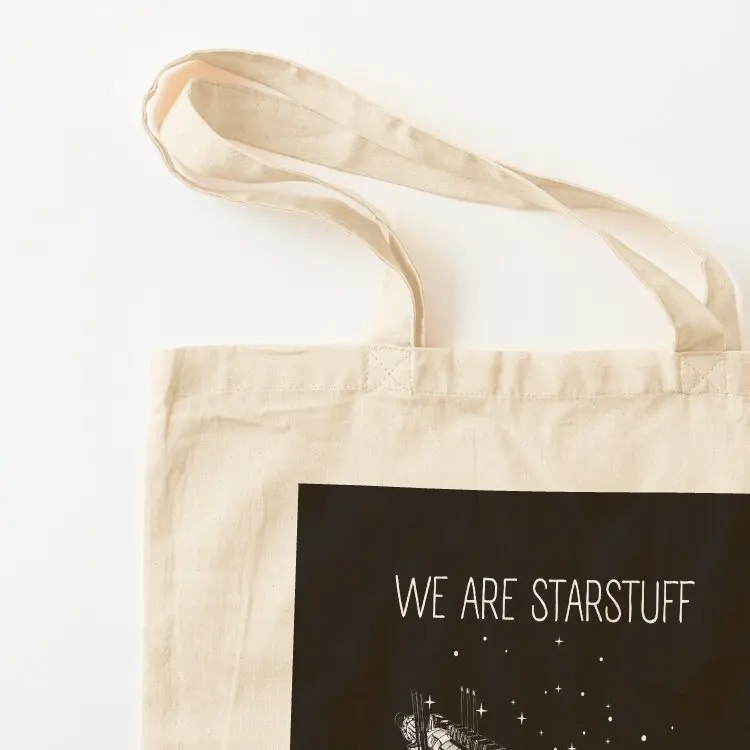 نحن Starstuff II - محطة الفضاء - أسود - حقيبة حمل الخيال العلمي حقيبة صديقة للبيئة من القماش حقيبة حمل قماش #3