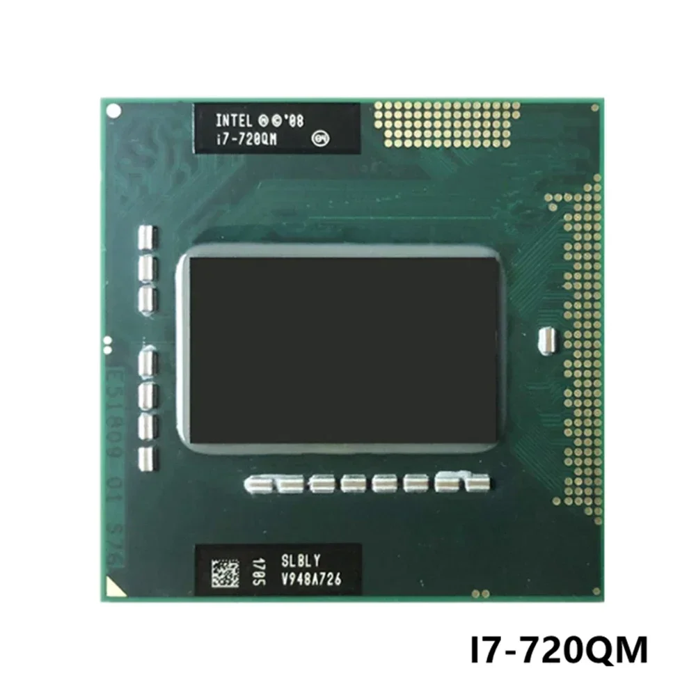 Intel Core i7-720QM i7 720QM SLBLY 1.6 GHz Quad-Core Eight-Thread CPU Processor 6W 45W Socket G1 / rPGA988A