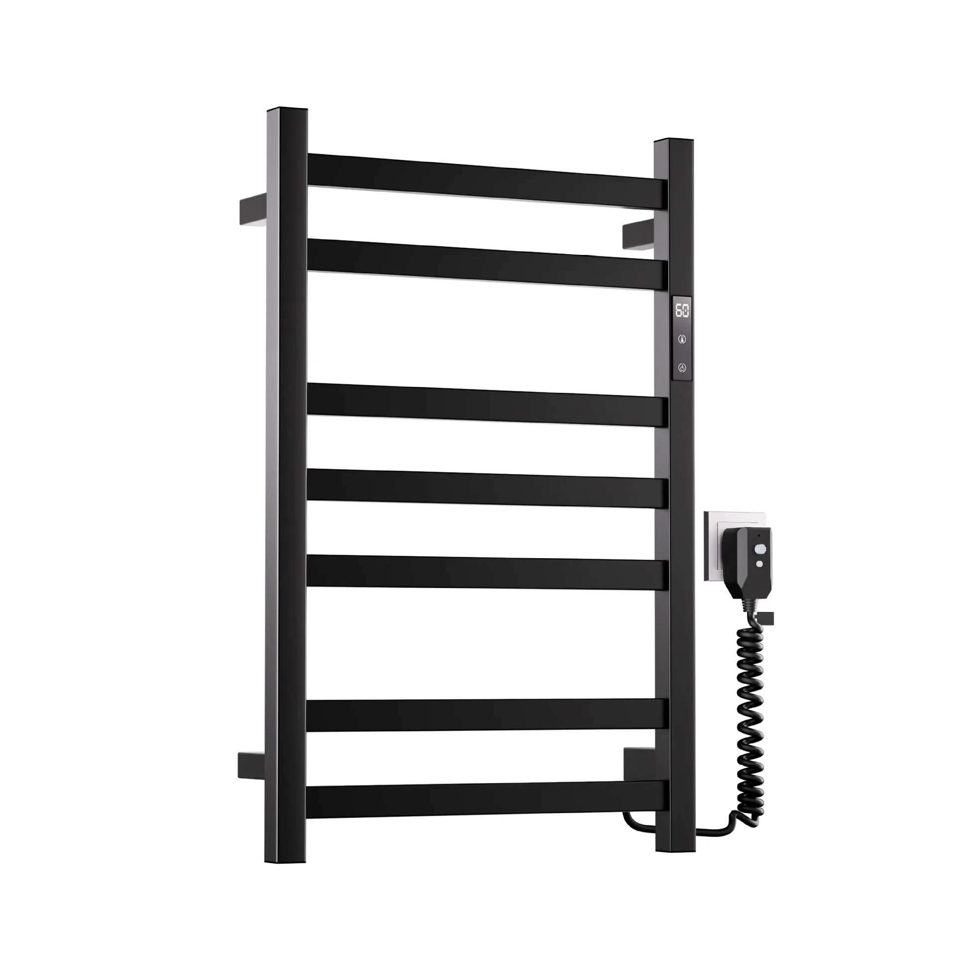 

Mild steel hotel household bathroom electric towel rack toilet silent constant temperature heating towel