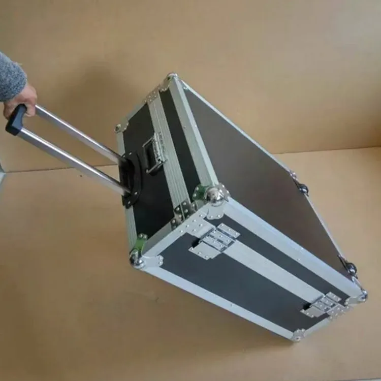 

Handheld Large Aluminum Alloy Pull Rod Toolbox with Wheels Car Parts Maintenance Tool Storage Box