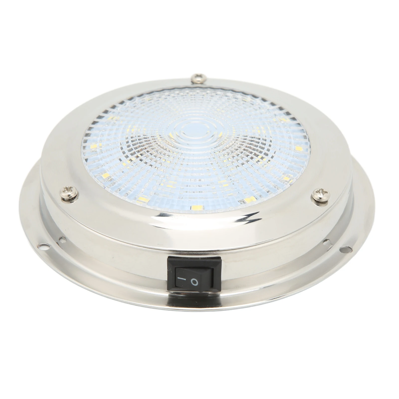 Boat LED Dome Light RV Ceiling Dome Light IP65 Waterproof 316 Stainless Steel Housing DC12‑24V Marine Courtesy Lamp