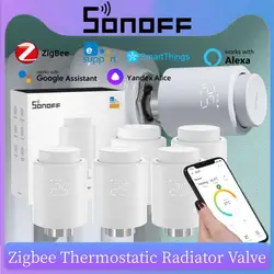 SONOFF Smart TRV Zigbee valvola termostatica per radiatore riscaldamento domestico controllo della temperatura funziona con Alexa Google ZHA MQTT Ewelink