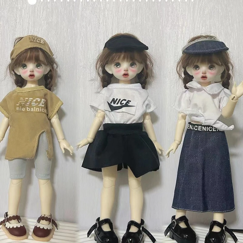 Fashion Cute 30cm Doll Clothes Leisure Sports Set 1/6 BJD Doll Outfit Set Girl Toy Gift Doll Accessories Holiday Gift