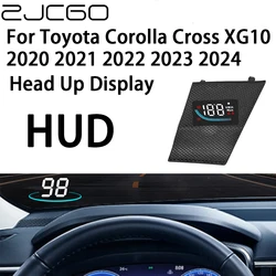ZJCGO Auto HUD Car Projector Alarm Head Up Display Speedometer Windshield for Toyota Corolla Cross XG10 2020 2021 2022 2023 2024