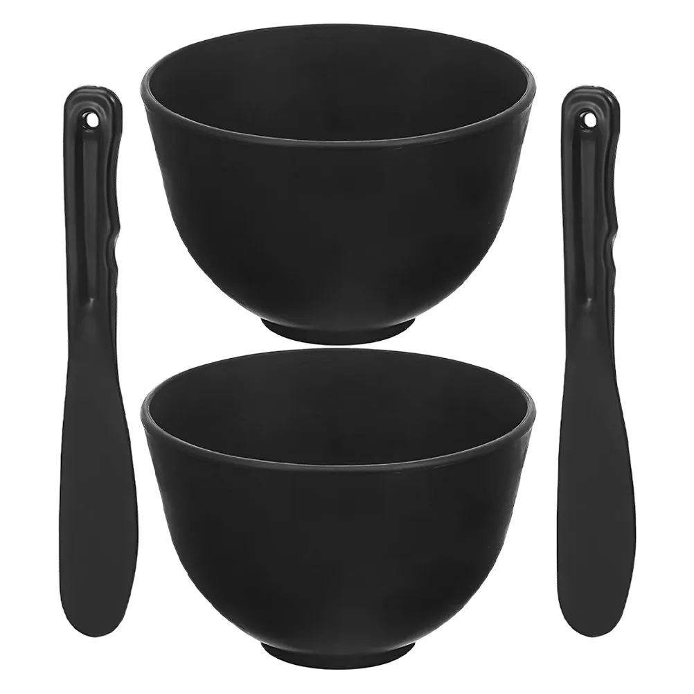 1Set Silicone Facial Mask Mixing Bowl Set DIY Face Mask Making Kit with Scale Skin Soothing Deep Cleansing Elasticity Enhancer