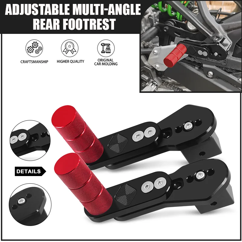 

fz1 fz6 fz8 Multi-angle Retractable Rear Passenger Footrest Adjustable Motorcycle Footpeg Pedal For FAZER FZ1 FZ6 FZ8 XJ6 14-24