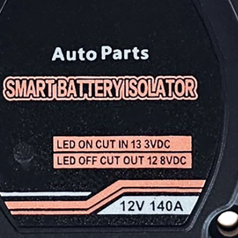 Smart Dual Battery Isolator,12V 140A Voltage Sensitive Relay VSR, For All Automotive Land,RV Yacht Dual Battery Isolator