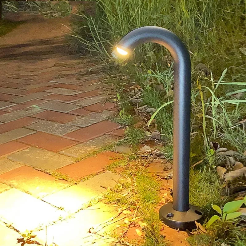 5W COB LED Outdoor Lighting Garden Walkway Light Waterproof Lawn Lamp Fixture Landscape Driveway Yard Pathway Warm White 3000K