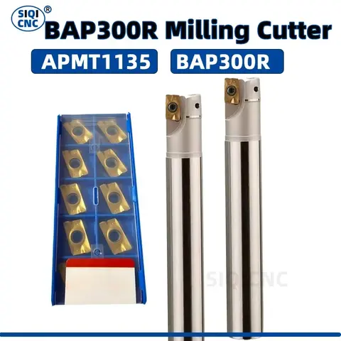 BAP300R Milling Cutter APMT1135 CNC Cutter BAP 300R Milling Tool Holder CNC Milling Rough Machining Carbide APKT1135