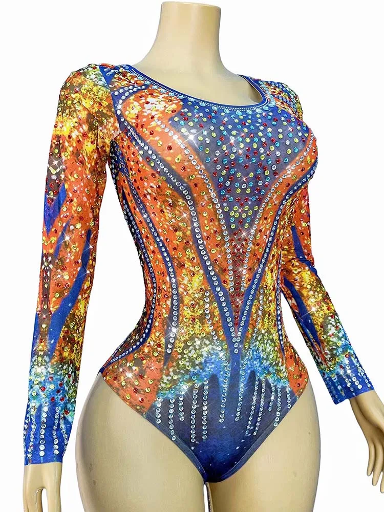 高品質カラー箔押しセクシー弾性ジャンプスーツ2025新作ファッションカスタムレディース服