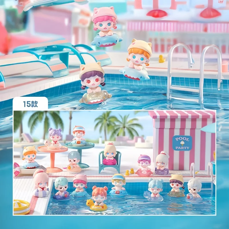 

Новая оригинальная серия Pool Party, милая зернистая слепая коробка, сумка, 3-й модный игровой подарок, Дора, сестра, милые игрушки, сюрприз, праздничные подарки