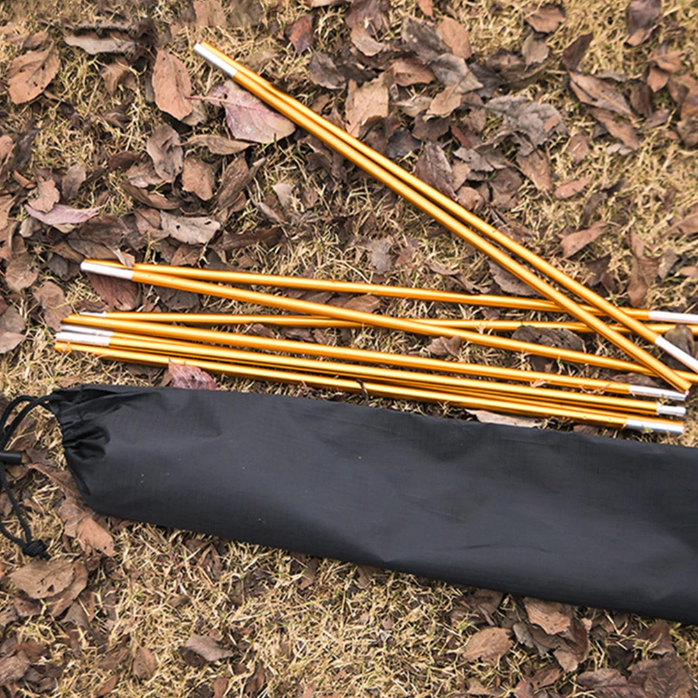 

4 Pcs Tent Pole Bag Wear Resistant Cloth Storage Camping Fishing Rod Carrying Pouch Outdoor Gear Organizer Small Pocket Portable