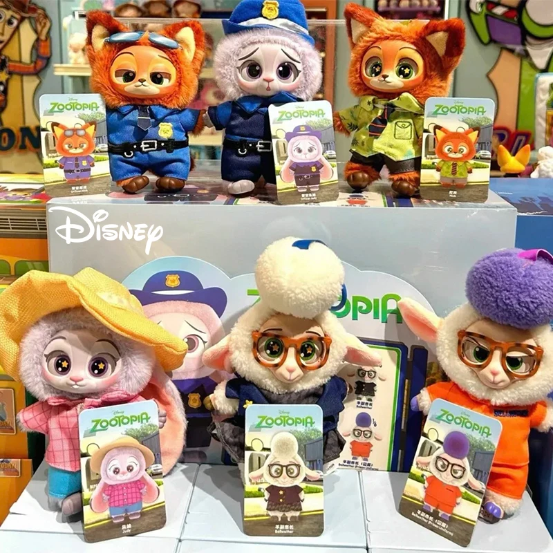 جديد ديزني Zootopia سلسلة صندوق أعمى جودي نيك الفينيل أفخم شخصية كرتونية قلادة ألعاب عصرية صندوق هدية عيد الميلاد! !