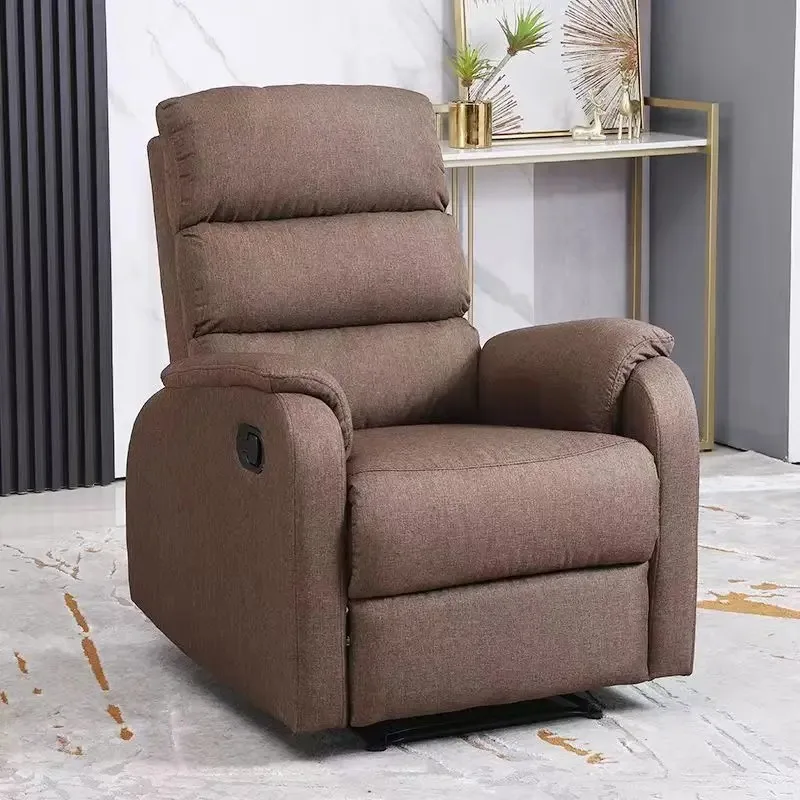 Fabric Space Capsule Massage Recliner Chair Multi Function Single Lounge Seat For Home Gaming Use
