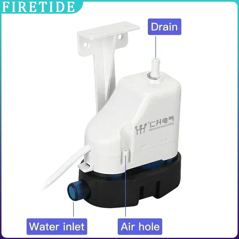 On-hook Automatic Condensate Drain Pump 100-230V AC 24L/H 40L/H Aircon Condensation Lift Pump for Engineering Fans