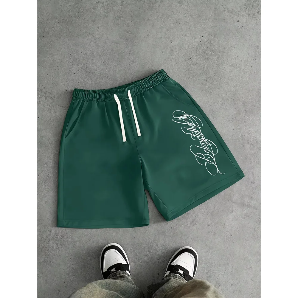 Unisex Y2K Harajuku Street Fashion Loose Beach Shorts Sommer Freizeit Sport Slow Running Basketballhose für Männer und Frauen – Detail 5