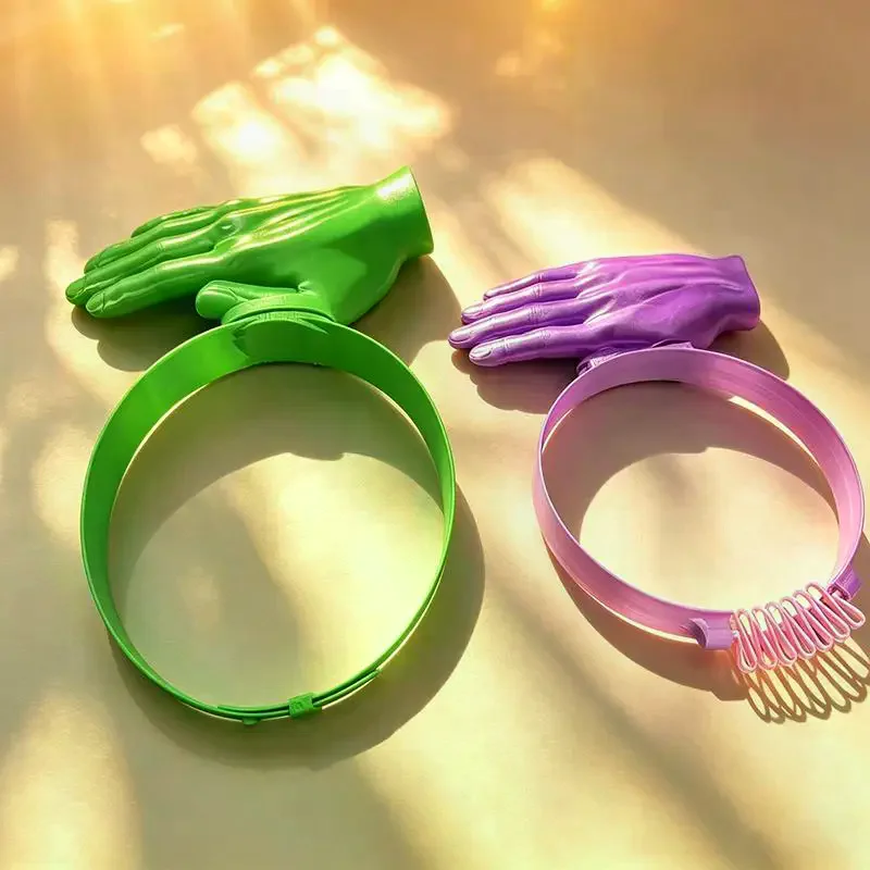 Funny Giant Hand Palm Sun Hat Creative UV Protection Cap Adjustable Headband Novelty Photo Prop