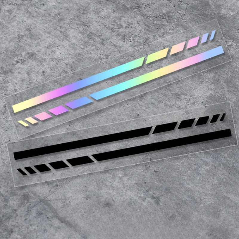 

2pcs Stripes Sport Car Stickers for Bumper Rearview Mirror Waterproof Motorcycle Helmet Fuel Tank Refit Vinyl Decals Decoration