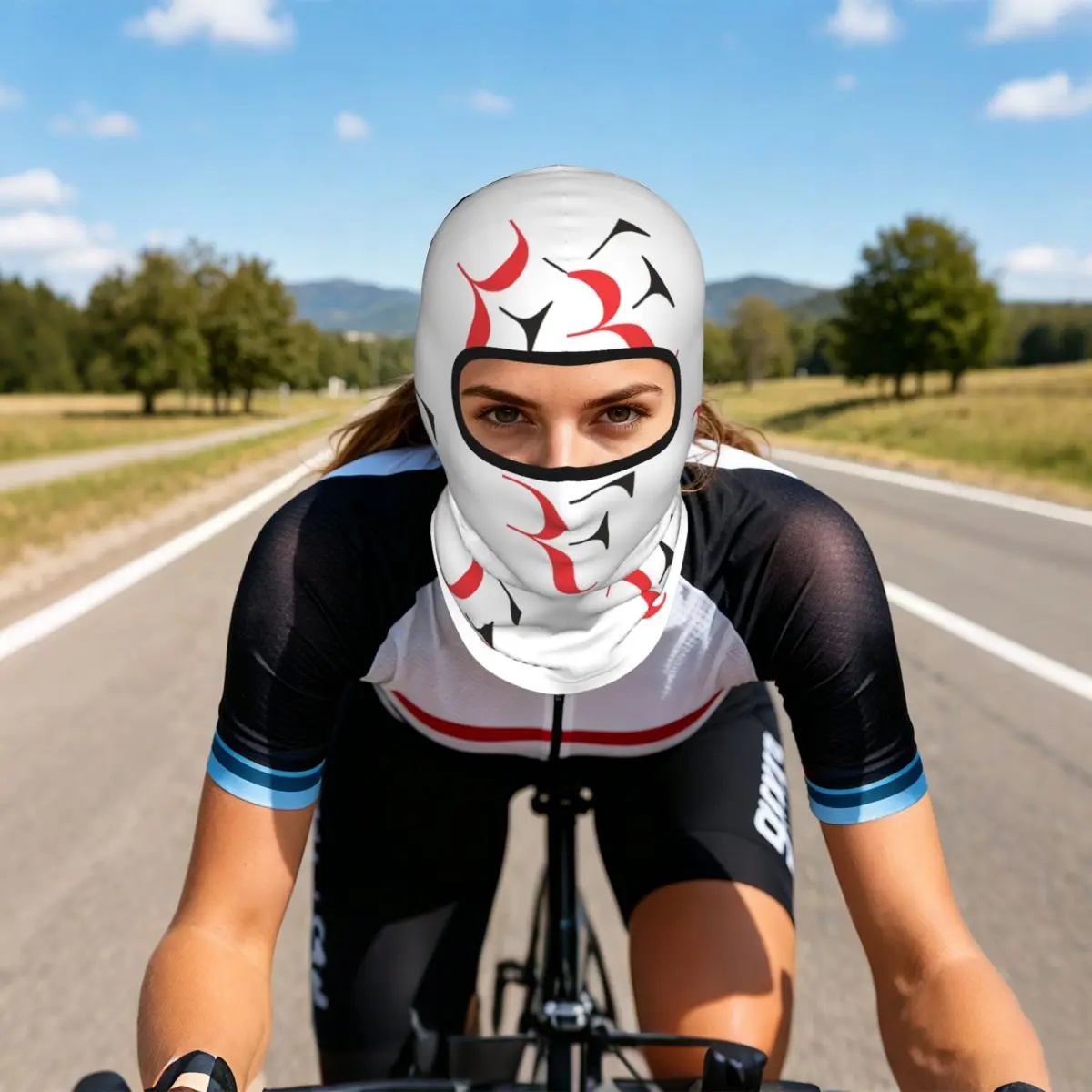 Roger Federer Breathable Thin Balaclava Full Face Mask Sun Protection Neck Gaiter For Motorcycle Fishing Outdoor