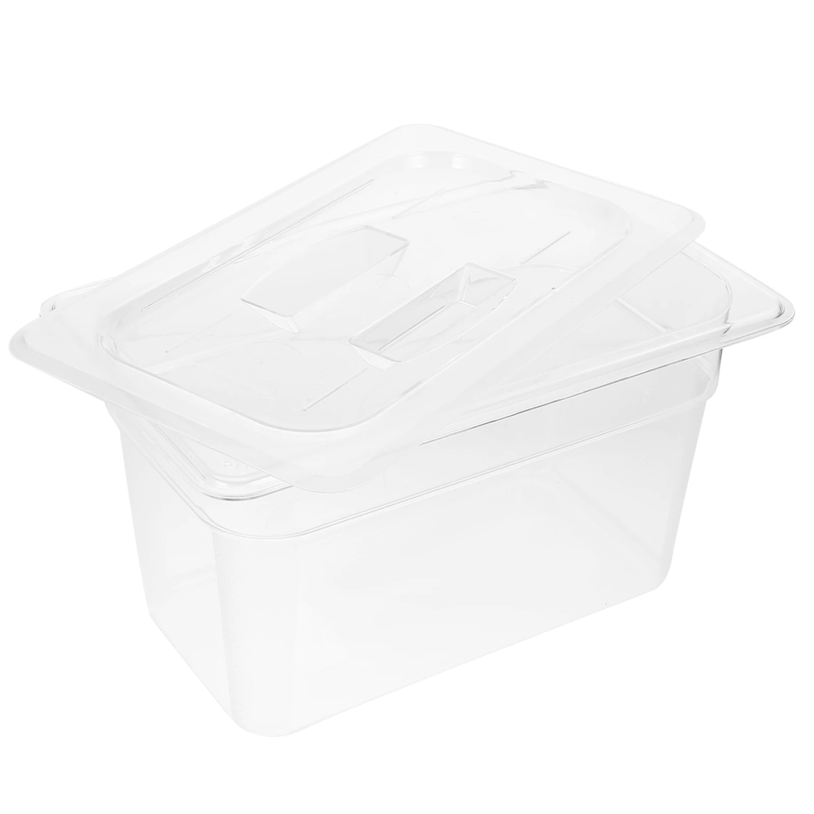 

Transparent Food Pan 1 4X15 Fruits Bread Serving Storage Multipurpose Clear Plastic Reinforced Corners Non Breakable Kitchen