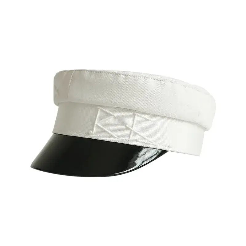 Y2K Brand Collection Chic PU Cotton Newsboy Hats for Women Flat Militray Caps Baker Boy Hat with Logo Sombreros De Mujer - Image 9