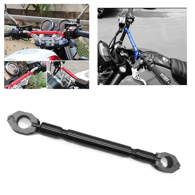 Handle Bar Motorcycle Handlebar Adjustable Modified 22mm Alloy Aluminum Brace Crossbar Strengthen Clamp Balance Beam Cross