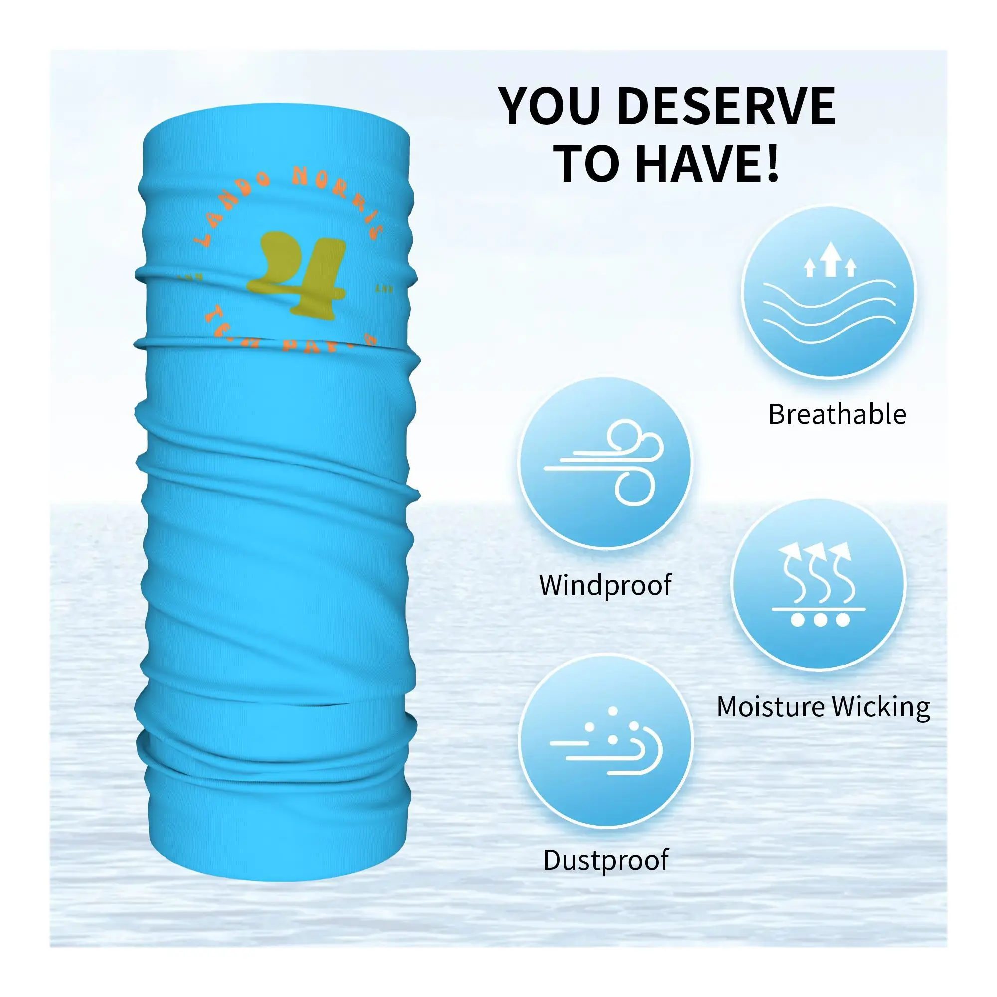 Lando Norris McLaren f1 papaya boy edition бандана на шею шарф с принтом теплая Балаклава для езды на велосипеде унисекс для взрослых всесезонный