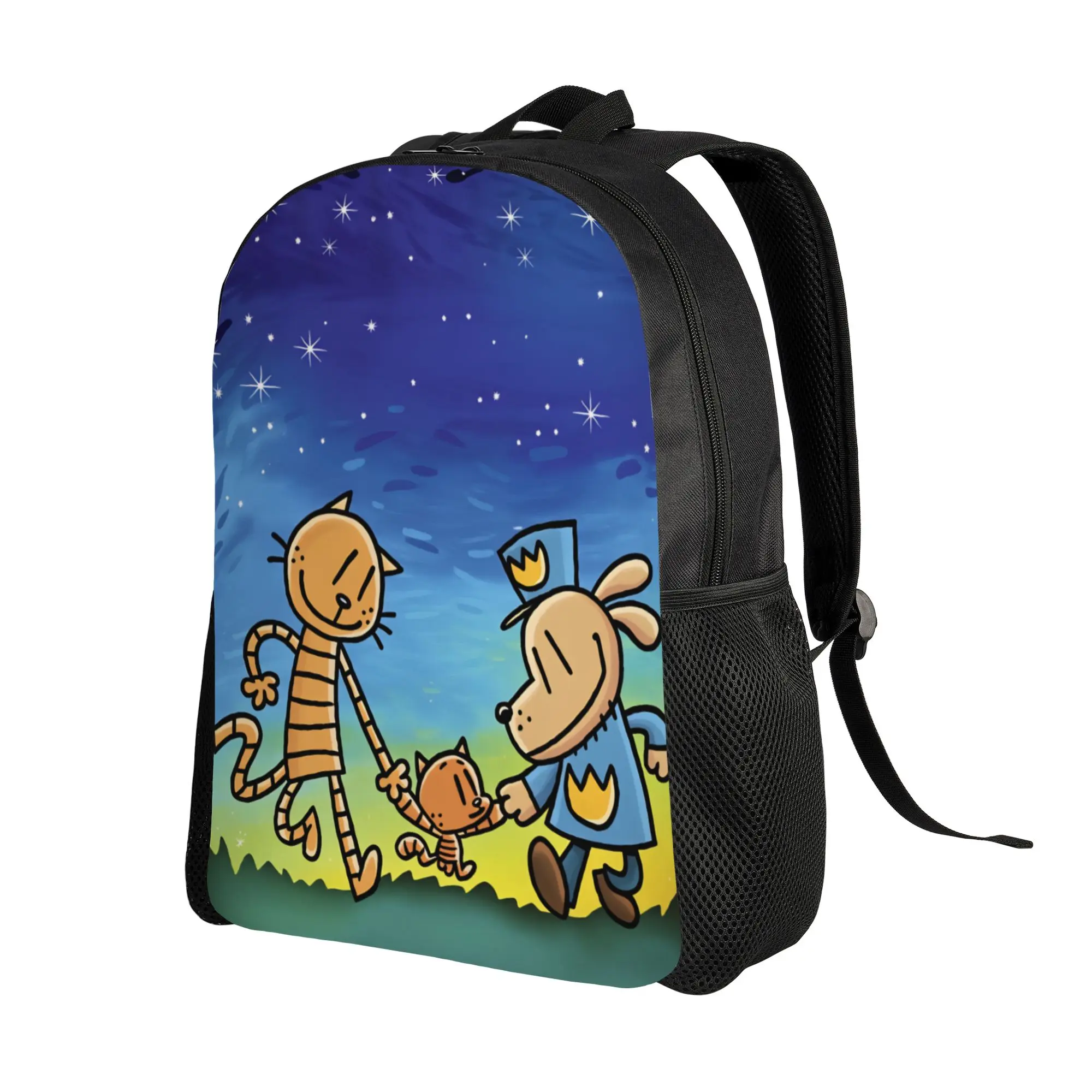 Dog Mans Backpack  Daily Backpacks Women Men Fun School Bags Custom Soft Rucksack