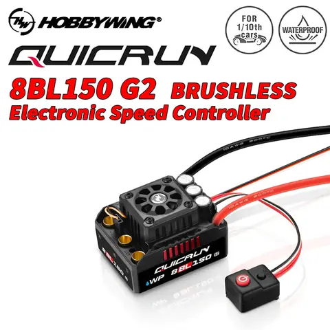 Hobbywing Quicrun 8BL150 G2 / 10BL120 G2 Brushless À Prova D 'Água Sensorless 150A ESC Rock Crawler ESC BEC Embutido Para 1/8