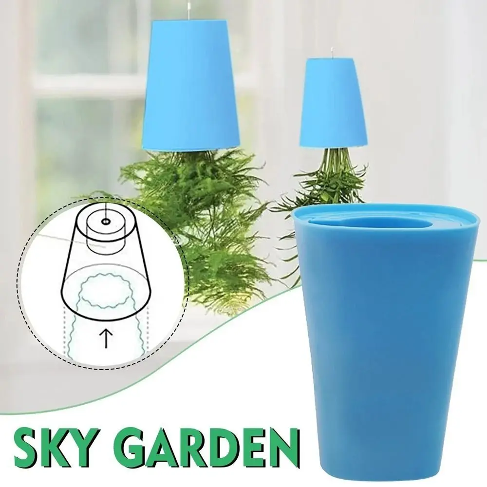 

360-Degree Rotation Inverted Sky Garden Hanging Pot plastic Upside-Down Hanging Planter Pot New Upside Down Planter Flowerpot