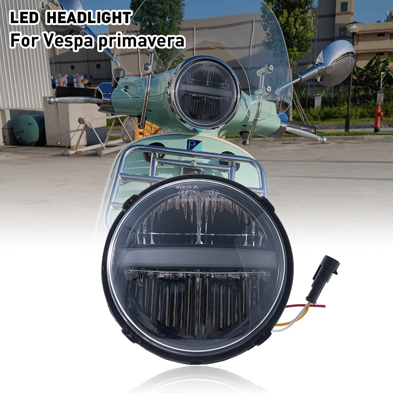 LED Headlight For Vespa Primavera 50-150cm 4T 2018 2019 2020 2021