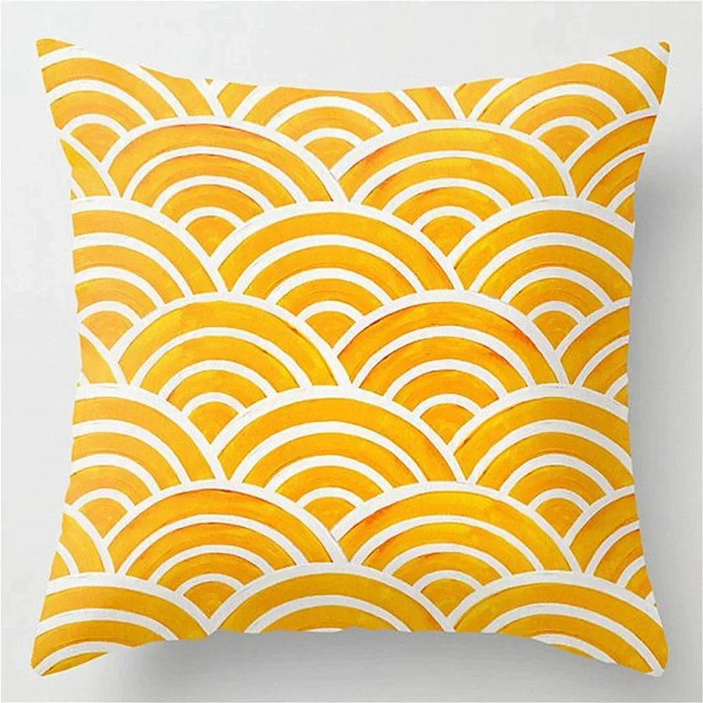 Yellow Cushion Pillowcase 40x40 45x45 50x50 60x60 Sofa cushion cover Car Cushion cover living room home Decoration Pillowcase