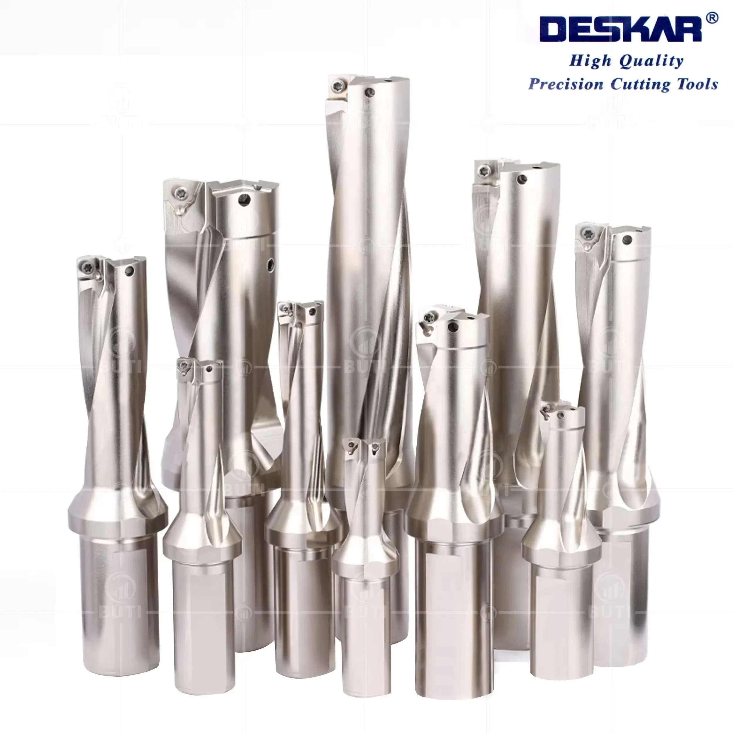 DESKAR Original C40 4D Metal Drill Bits 41mm-60mm Numerical Control Wate Depth Indexable U-Drill Machinery Lathe For SPMG Insert