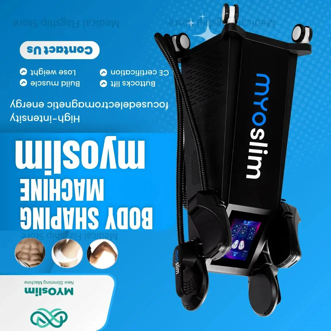 

MYOslim 6500W Muscle Stimulator RF Body Sculpting NEW Portable Machine Slimming Weight Lose Electromagnetic