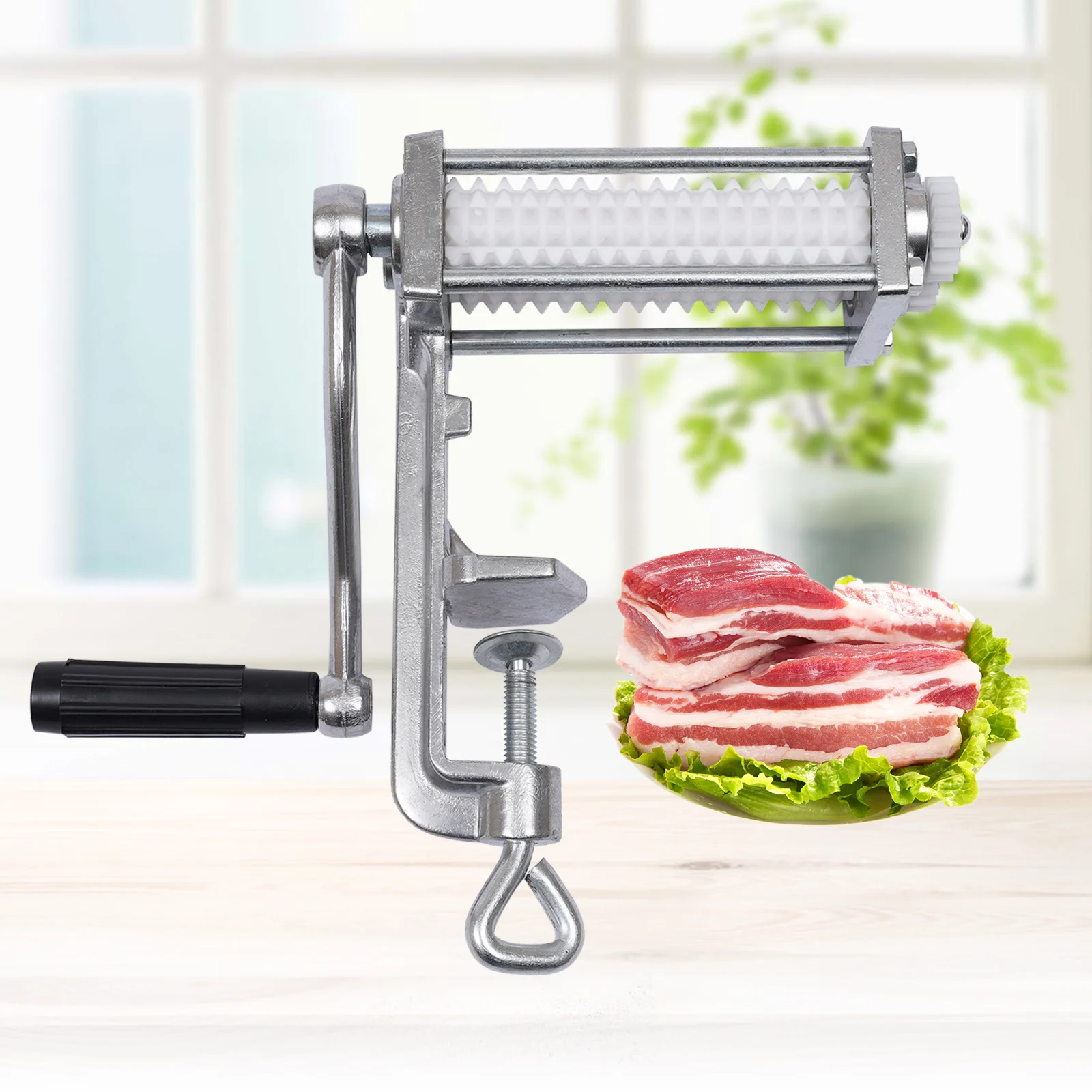 Kitchen Clamp Metal Meat Tenderizer Heavy Duty Steak Flatten Machine