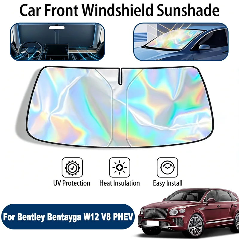 

Car Windshield Sun Shade UV Reflective Sun Visor Protection Cover For Bentley Bentayga 4V1 2015-2026