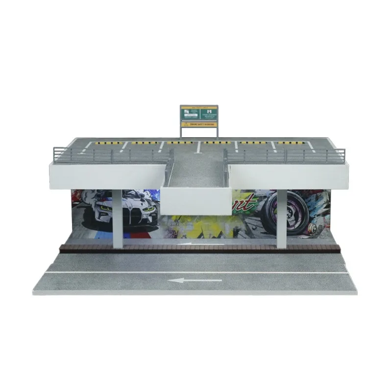 

1:64 Double fenced open-air parking lot