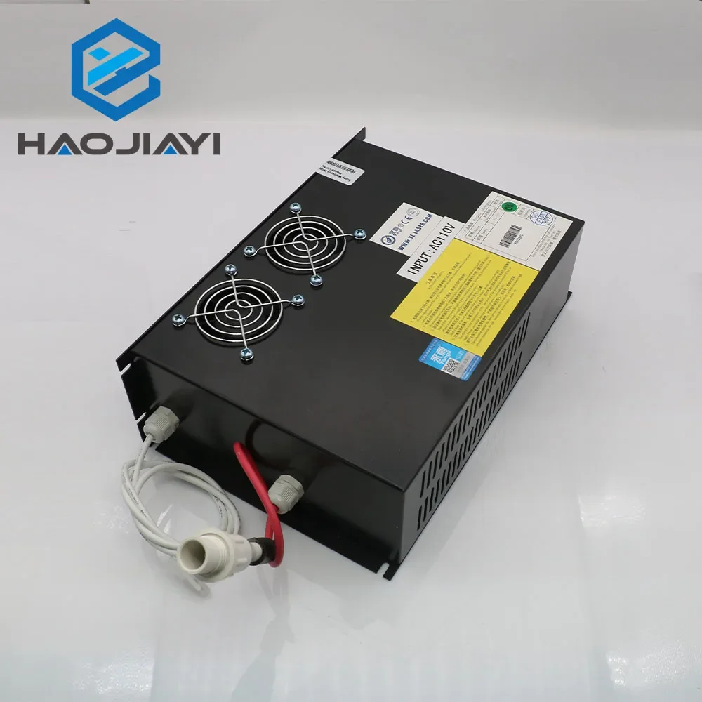 

HAOJIAYI Yongli Лазерный источник питания 100-150 Вт для CO2-лазерной трубки CR-U150 U серии CO2-лазерный гравировальный станок для резки