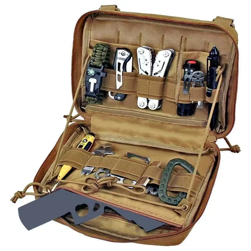Portable Molle Pouch Bag Medical EMT Tactical Outdoor Emergency Pack Camping Hunting Accessories Utility Multi-tool Kit EDC Bag