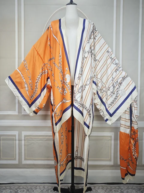 Cárdigan kimono bohemio chic para mujer talla grande
