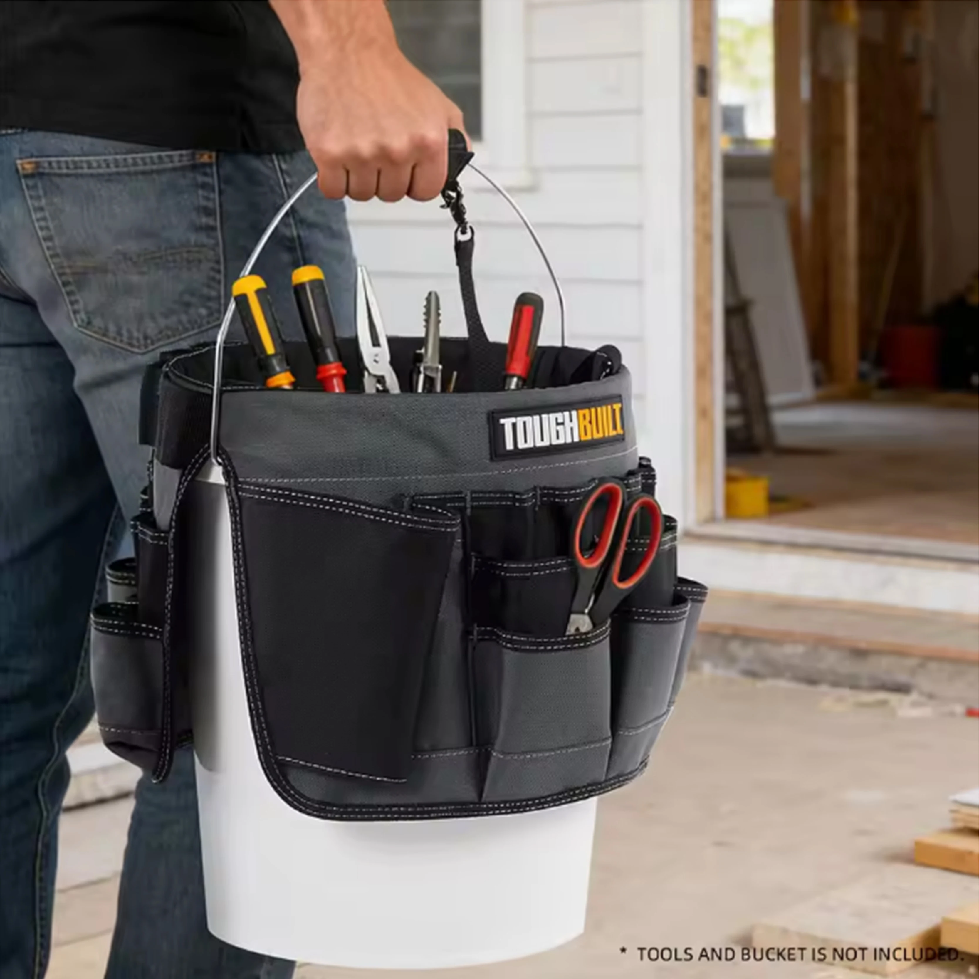 toughbuilt-tb-85-multi-functional-bucket-bag-manual-tool-accessory-sorting-storage-bag-portable-tool-kit-convenient-storage