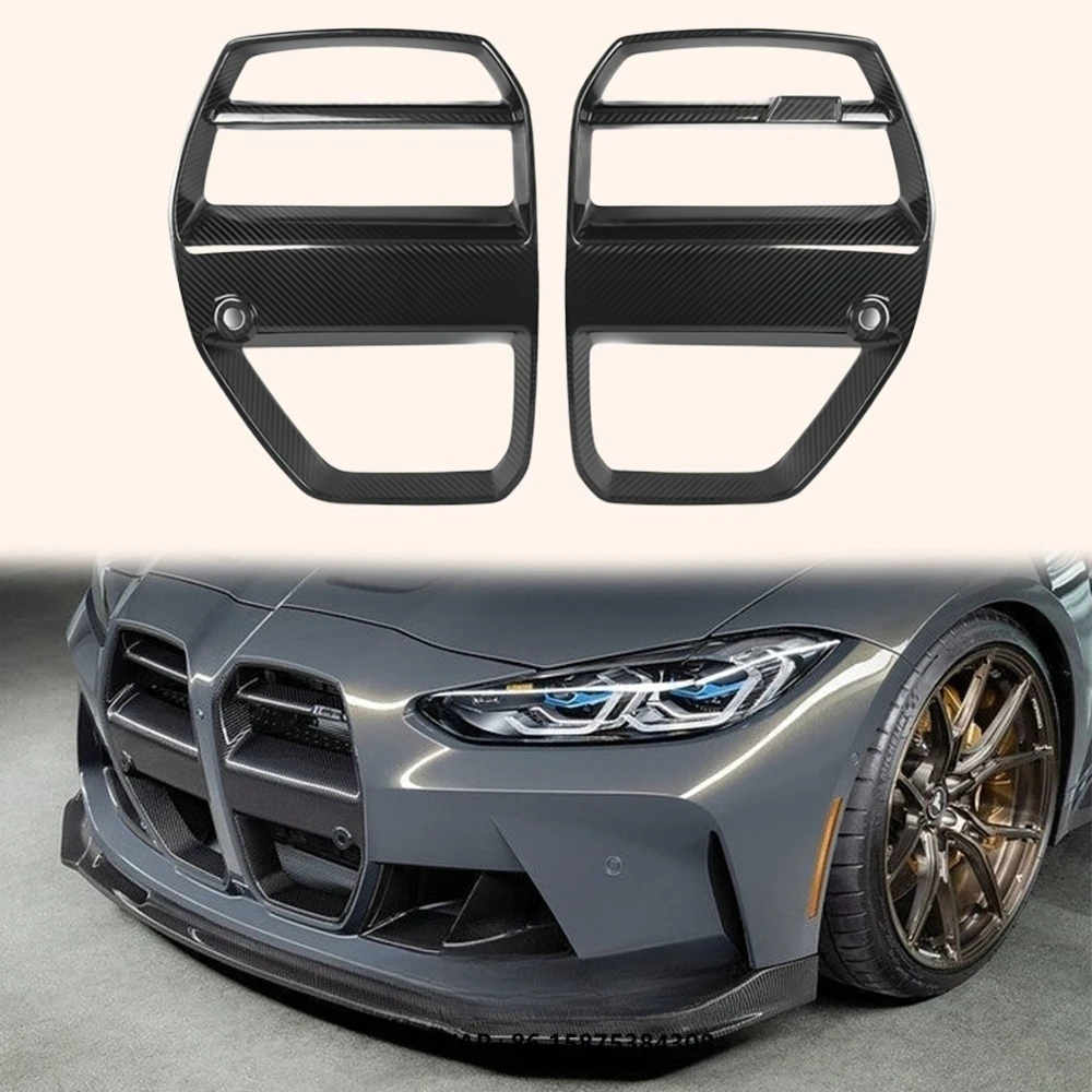 

2022 Dry Carbon Fiber Front Bumper Grille for G80 M3 G82 M4 G83 M4 VT Style Car Fenders for M Performance Concept
