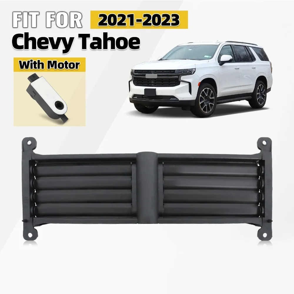 

For 2021-2023 Chevrolet Tahoe Front Lower Radiator Grille Air Shutter With MOTOR