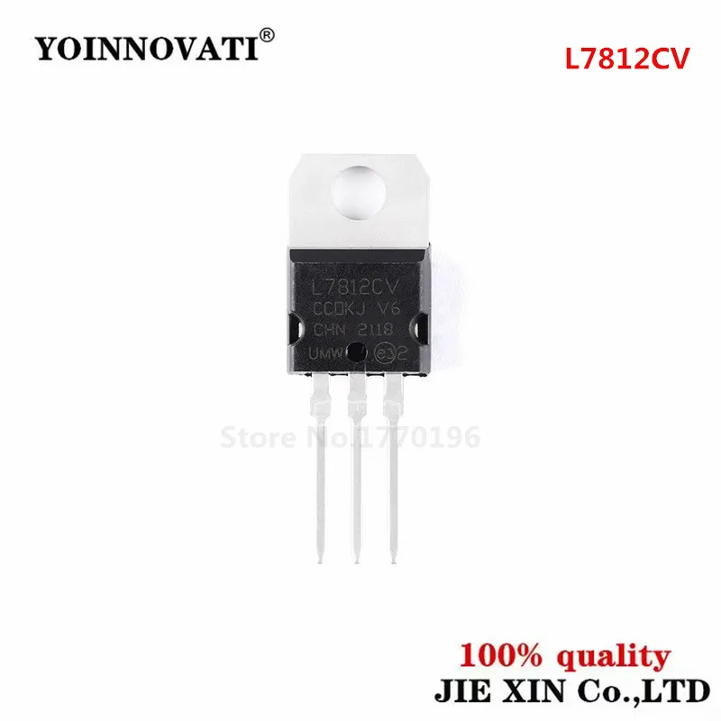 10PCS L7812CV TO220 L7812 TO-220 stabilivolt voltage-regulator tube High quality