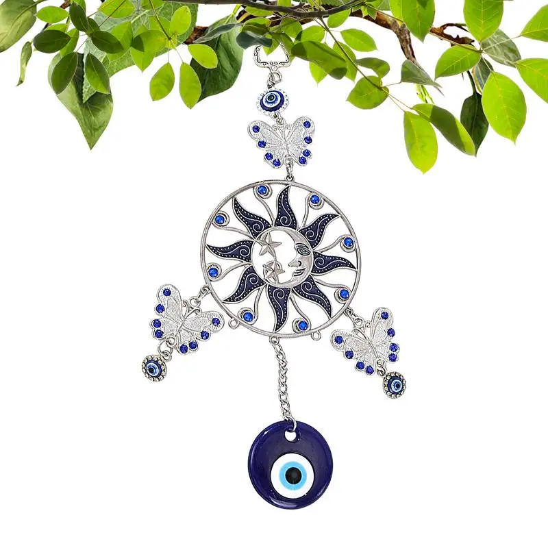 Dream Catcher Good Luck Sunflower Moon Star Automotive Blue Eye Charm Decor Aesthetic Art Lucky Ornament For Nursery Room