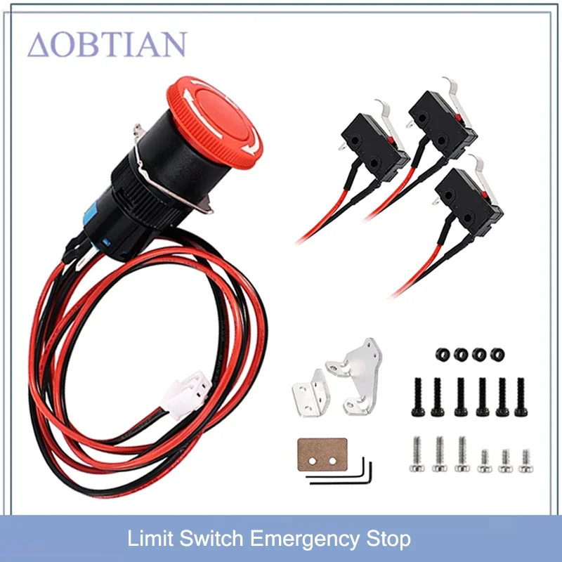 

2 Pin Limit Switch Emergency Stop Switch Part CNC Engraving Machine Accessories for 3018 PRO /3018 Max /3018 Plus