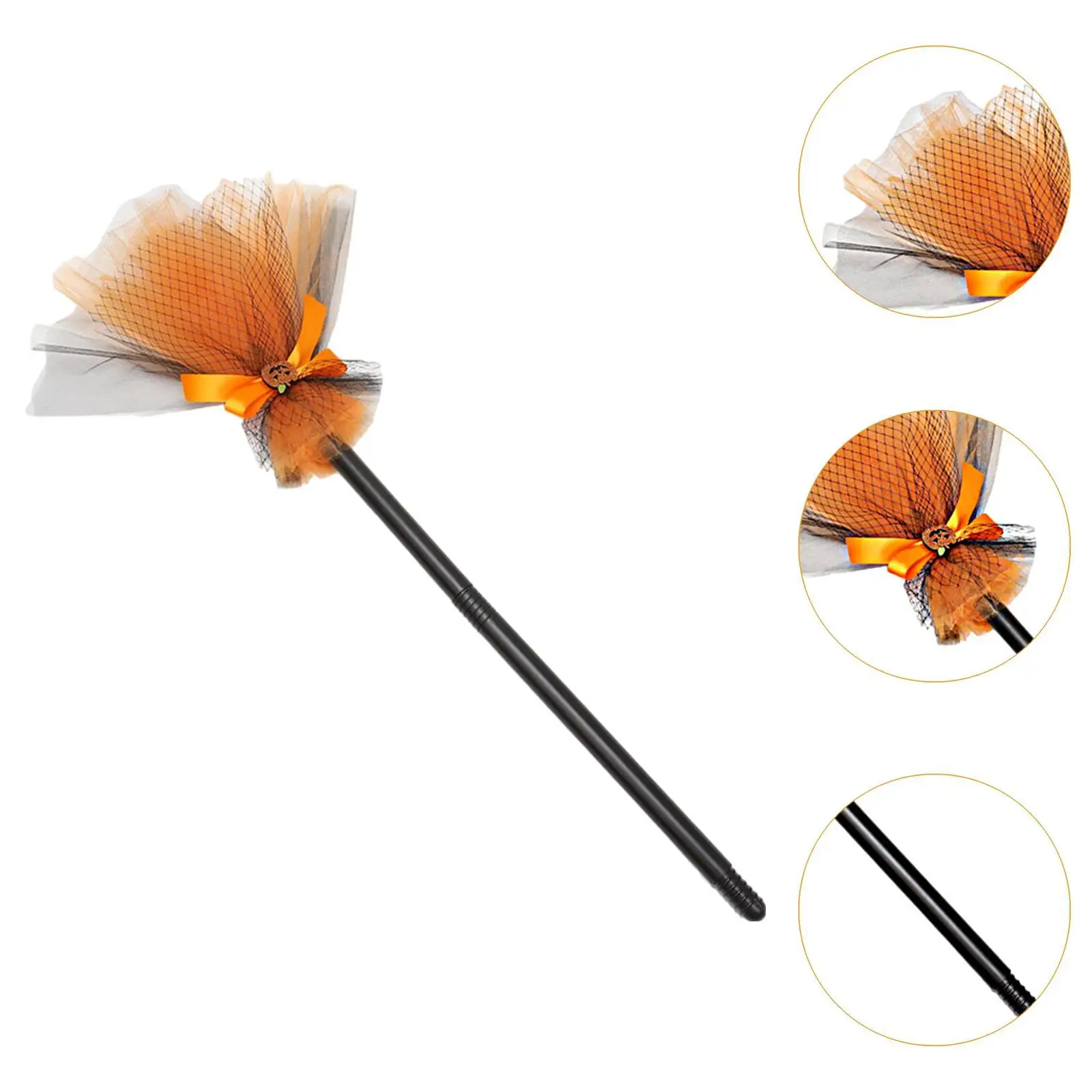 Halloweenowa miotła czarownicy Nowość Rekwizyty fotograficzne na świąteczne przebranie karnawałowe